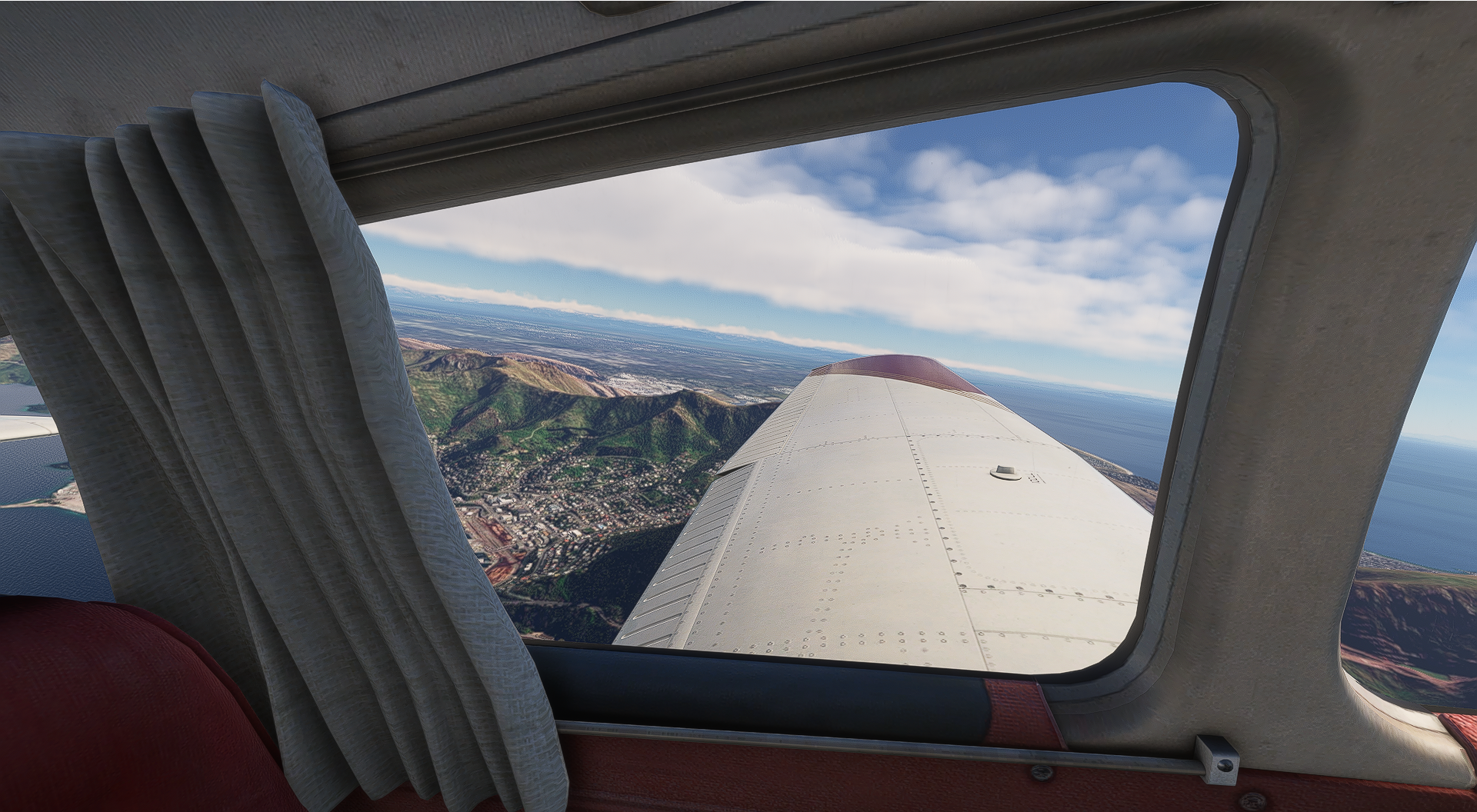 Mountain and coastal landscape